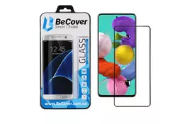 Стекло защитное BeCover Samsung Galaxy A51 SM-A515 Black (704668) - Фото
