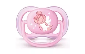 Пустышка Philips AVENT Ultra Air 0-6 мес для девочек силикон (SCF545/10) - Фото