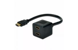 Кабель мультимедийный HDMI F to 2xHDMI M DIGITUS (AK-330400-002-S) - Фото