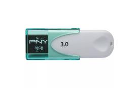 USB флеш накопитель PNY flash 32GB Attache4 Green USB 3.0 (FD32GATT430-EF) - Фото