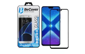 Стекло защитное BeCover Honor 8X Black (703163) - Фото