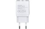 Зарядное устройство Florence 2USB 2A + microUSB cable white (FL-1021-WM)