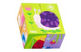 Развивающая игрушка Viga Toys Пазл-кубики Насекомые (50160) - Фото