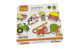 Развивающая игрушка Viga Toys Шнуровка Ферма (59548) - Фото