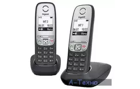 Телефон DECT Gigaset A415 DUO Black (L36852H2505S301) - Фото