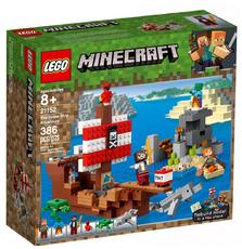 Конструктор LEGO MINECRAFT Приключения на пиратском корабле 386 деталей (21152)