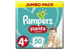 Подгузник Pampers трусики Pants Maxi Plus Размер 4+ (9-15 кг), 99 шт (8001841133485) - Фото