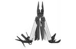 Мультитул LEATHERMAN WAVE PLUS BLACK&SILVER, синтетичний чохол, карт. коробка (832622)