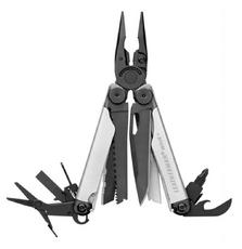 Мультитул LEATHERMAN WAVE PLUS BLACK&SILVER, синтетичний чохол, карт. коробка (832622)