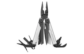 Мультитул LEATHERMAN WAVE PLUS BLACK&SILVER, синтетичний чохол, карт. коробка (832622) - Фото