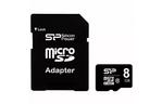 Карта памяти Silicon Power 8Gb microSDHC class 10 (SP008GBSTH010V10-SP)