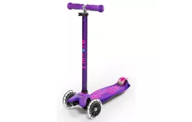 Скутер Micro Maxi Deluxe Purple LED (MMD066) - Фото