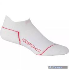 Термоноски Icebreaker Run Lite Micro WMN white/lobster M (IBN 768 B12 M)