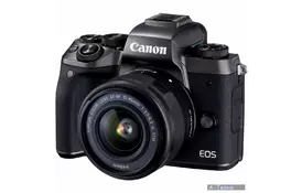 Цифровой фотоаппарат Canon EOS M5 15-45 IS STM Black Kit (1279C046) - Фото
