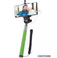 Монопод-штатив Defender Selfie Master SM-02 зеленый, проводной, 20-98 см (29403)