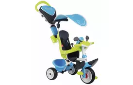 Детский велосипед Smoby Беби Драйвер металлический с козырьком и багажником (741200) - Фото