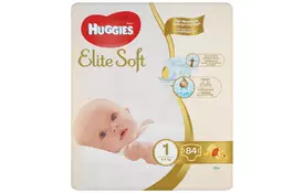 Подгузник Huggies Elite Soft 1 Mega (3-5 кг) 100 шт (50х2) (5029054568705) - Фото