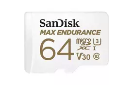 Карта памяти SANDISK 64GB microSDXC class 10 UHS-I U3 Max Endurance (SDSQQVR-064G-GN6IA) - Фото