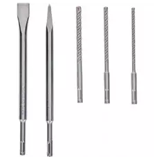 Набор сверл BOSCH SDS-Plus-5X + Зубила (2.607.017.515)