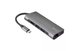 Концентратор Trust Dalyx Aluminium 7-in-1 USB-C Multi-port ALUMINIUM (23331_TRUST) - Фото