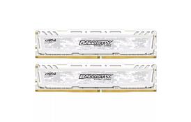 Модуль памяти для компьютера DDR4 16GB (2x8GB) 3200 MHz Ballistix Sport LT White MICRON (BLS2K8G4D32AESCK) - Фото