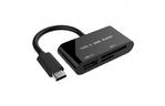 Считыватель флеш-карт GEMBIRD Type-C SD/TF + USB2.0 (UHB-CR3-02)
