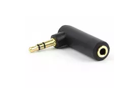 Переходник 3.5мм M / F 3.5 мм угловой Cablexpert (A-3.5M-3.5FL) - Фото