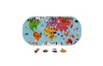Игрушка для ванной Janod Пазл Карта мира (J04719)