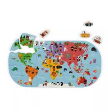 Игрушка для ванной Janod Пазл Карта мира (J04719)
