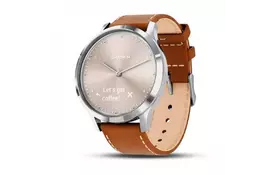 Смарт-часы Garmin Vivomove HR Premium Silver with Tan Italian Leather Band (010-01850-AA) - Фото