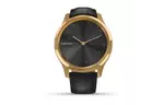Смарт-часы Garmin Vivomove Luxe 24K Gold PVD Stainless Steel Case with Black E (010-02241-22/02)