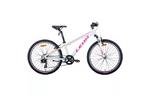 Велосипед Leon 24'' JUNIOR AM Vbr рама-12,5'' Al 2020 бело-малиновый с оранже (OPS-LN-24-043)