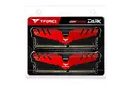 Модуль памяти для компьютера DDR4 16GB (2x8GB) 3000 MHz T-Force Dark Red Team (TDRED416G3000HC16CDC01)