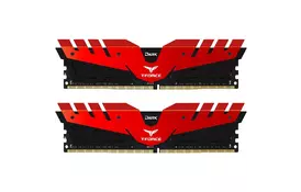 Модуль памяти для компьютера DDR4 16GB (2x8GB) 3000 MHz T-Force Dark Red Team (TDRED416G3000HC16CDC01) - Фото