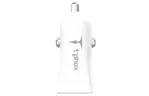 Зарядное устройство T-PHOX Pocket 2.4A Dual USB (White) (Pocket Car Charger)