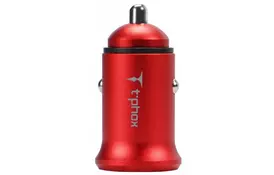 Зарядное устройство T-PHOX Zega 3.1A Dual USB (Red) (Zega Red) - Фото
