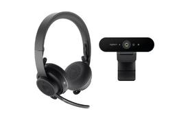 Наушники Logitech Pro Personal Video Collaboration Kit (Zone Wireless + BRIO) (991-000309) - Фото