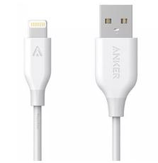 Дата кабель USB 2.0 AM to Lightning 0.9m V3 White Anker (A8111H21)