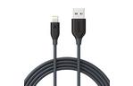 Дата кабель USB 2.0 AM to Lightning 1.8m V3 Space Gray Anker (A8112H11)