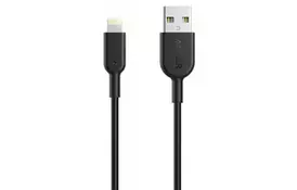 Дата кабель USB 2.0 AM to Lightning 0.9m Powerline II Black Anker (A8432H11) - Фото