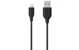 Дата кабель USB 2.0 AM to Lightning 0.9m V3 Black Anker (A8111H12) - Фото