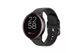 Смарт-часы CANYON CNS-SW75BR black-red body with extra black leather belt (CNS-SW75BR) - Фото