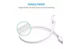 Дата кабель USB 2.0 AM to Micro 5P 0.3m White Anker (A8141021)