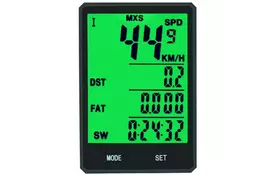 Велокомпьютер YS 606С с подсветкой, большой дисплей 19 функций (S-011) - Фото