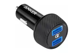 Зарядное устройство Anker PowerDrive - 2 Quick Charge 3.0 Ports V3 (Black) (A2228H11) - Фото