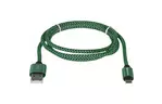 Дата кабель USB 2.0 AM to Micro 5P 1.0m USB08-03T green Defender (87804)