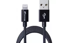 Дата кабель USB 2.0 AM to Lightning 1.2m MFI Grand-X (FL01NB) - Фото