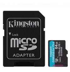 Карта памяти Kingston 64GB microSDXC class 10 UHS-I U3 A2 Canvas Go Plus (SDCG3/64GB)