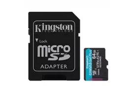 Карта памяти Kingston 64GB microSDXC class 10 UHS-I U3 A2 Canvas Go Plus (SDCG3/64GB) - Фото