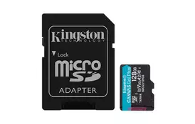 Карта памяти Kingston 128GB microSDXC class 10 UHS-I U3 A2 Canvas Go Plus (SDCG3/128GB) - Фото